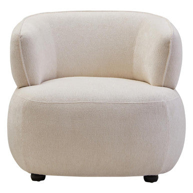 Beige armchair on a white background
