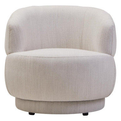 Beige armchair on a white background