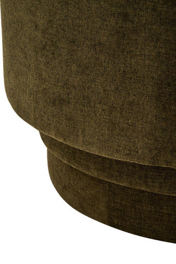 Drake Forest Green Chenille Curved Chair - Image 8
