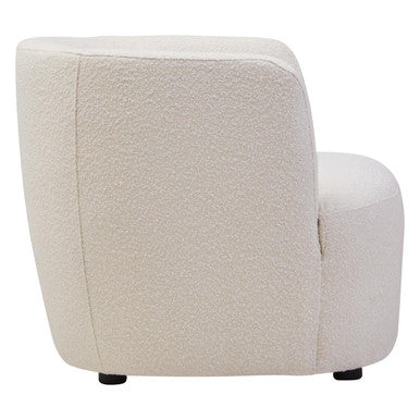 Bruge Textured Cream Curved Chair - Image 3