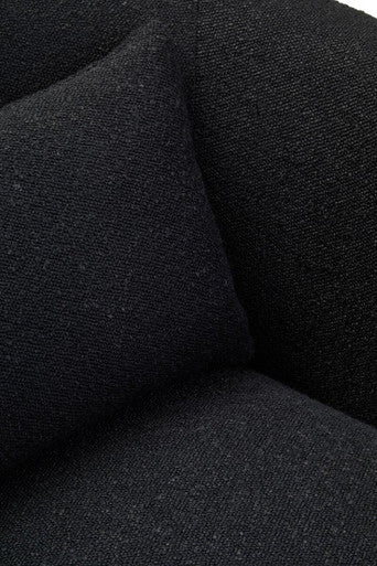 Bruge Textured Black Curved Chair - Image 7