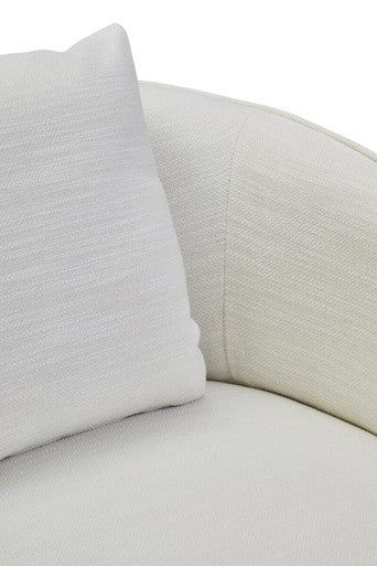 Bilani Cream Linen Effect Curved Chair - Image 7