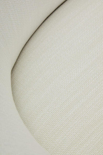 Bordo Textured Cream Curved Swivel Chair - Image 8