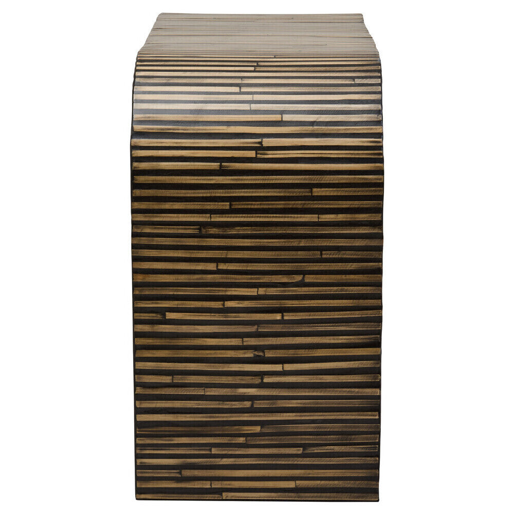 Bambusa Bamboo Inlay Curved Console Table - Image 5
