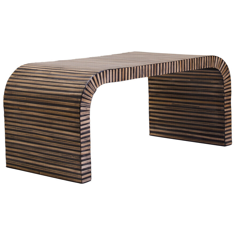 Bambusa Bamboo Inlay Curved Coffee Table