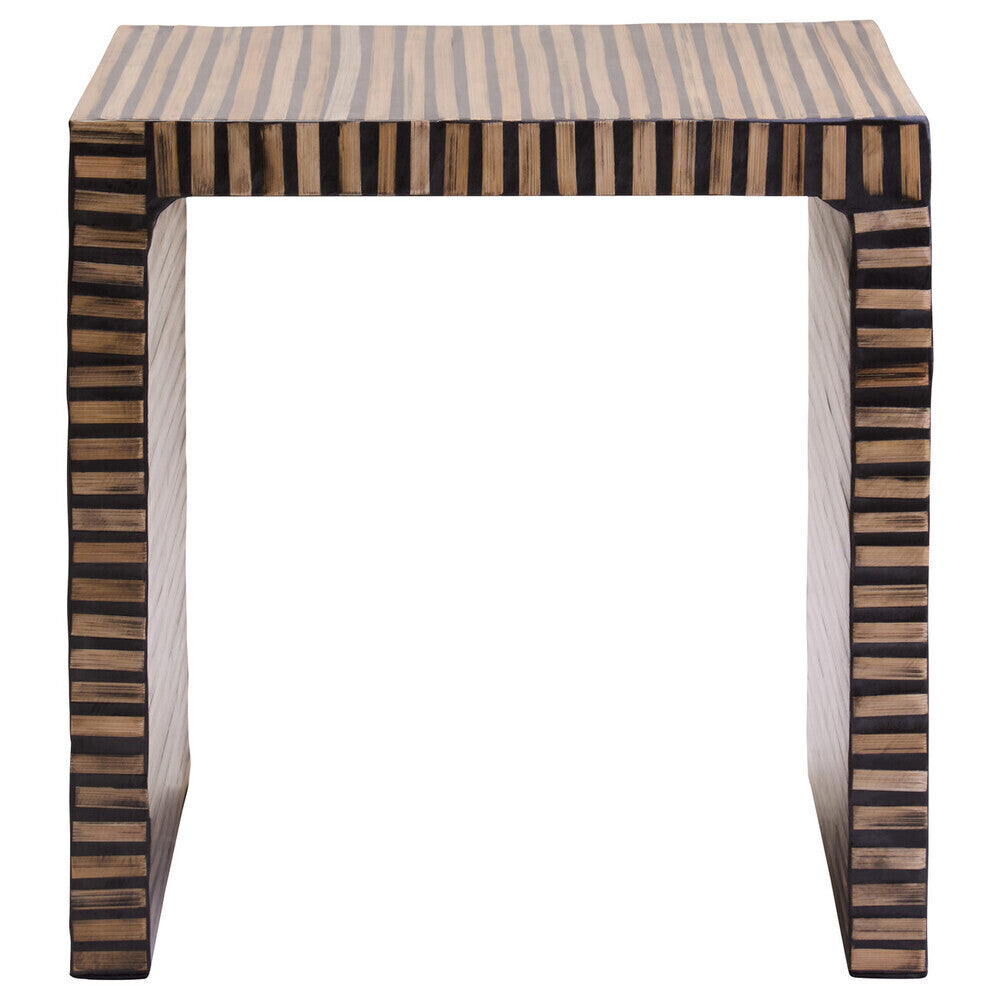Bambusa Bamboo Inlay Side Table - Image 1