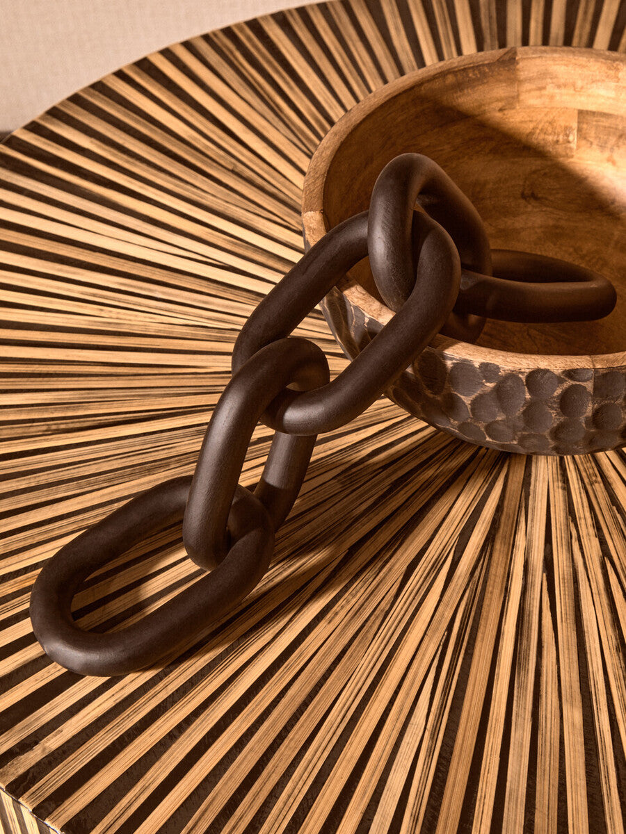 Bambusa Bamboo Inlay Round Coffee Table