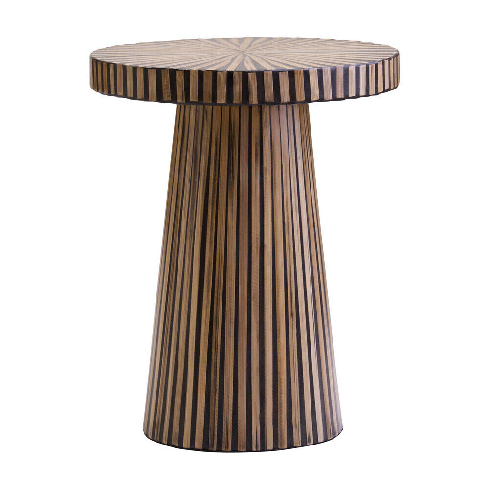 Bambusa Bamboo Inlay Round Side Table