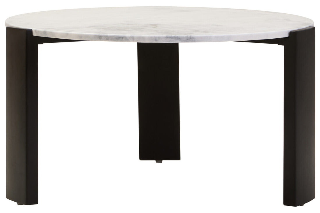 Palermo Round White Marble Top Large Coffee Table