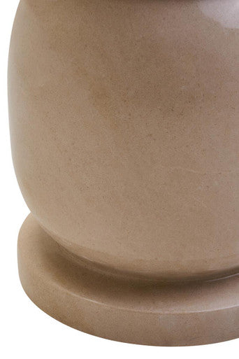 Zoro Cream Marble Stool