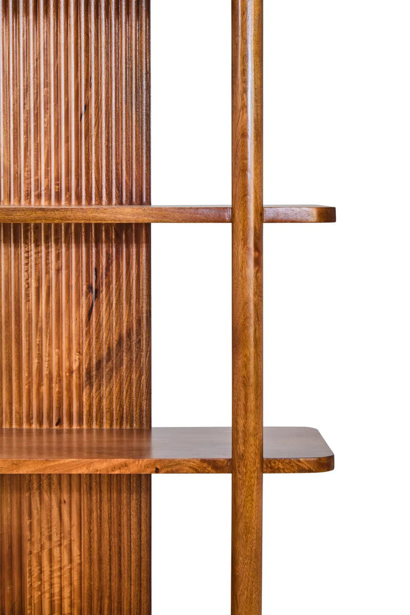 Torello Five Tier Mango Wood Shelf Unit