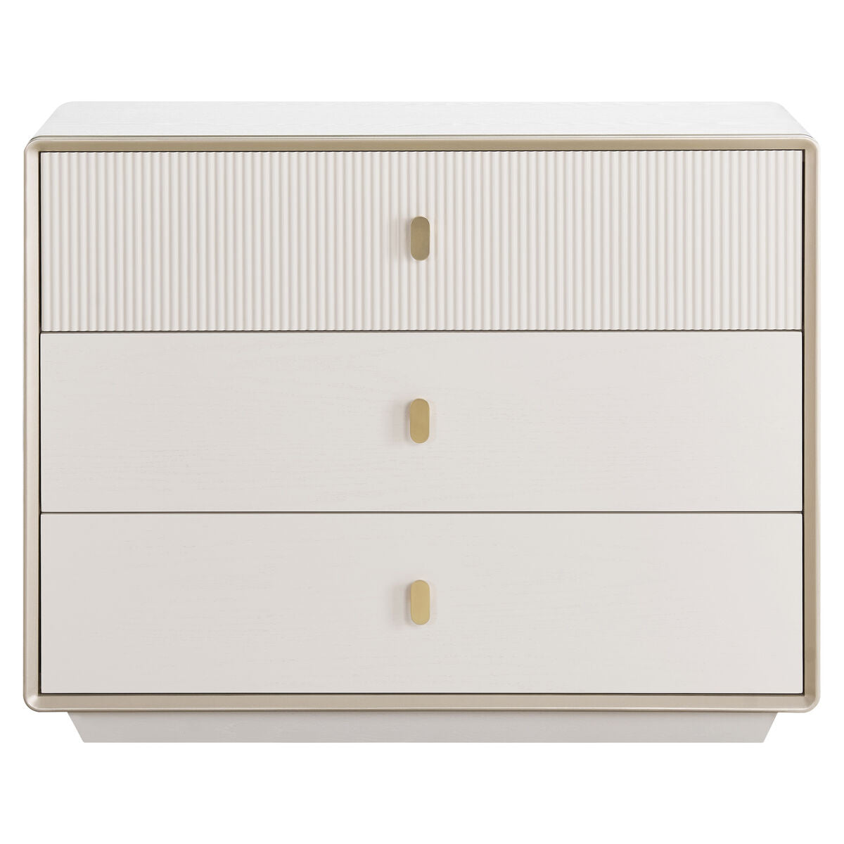 Dorsino Ivory Veneer Three Drawer Chest