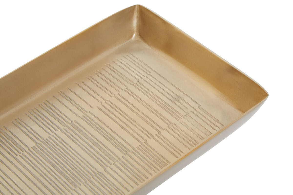 Allegra Champagne Finish Bathroom Tray
