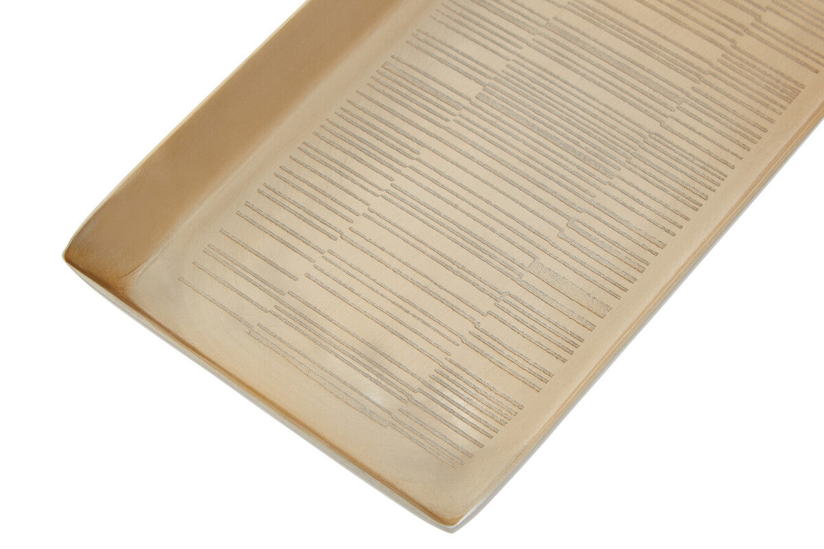 Allegra Champagne Finish Bathroom Tray