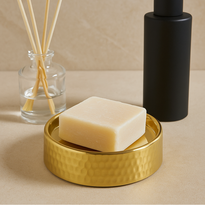 Allegra Hammered Effect Soap Dish - Image 2