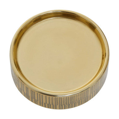 Allegra Line Effect Gold Soap Dish