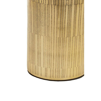 Allegra Line Effect Gold Bathroom Jar