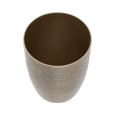 Allegra Etched Metallic Bathroom Tumbler