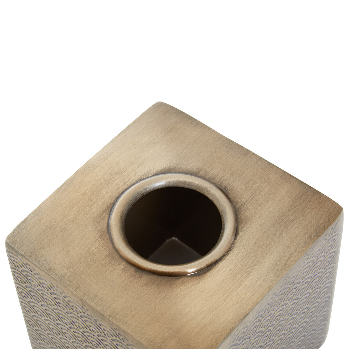 Allegra Etched Metallic Tissue Box