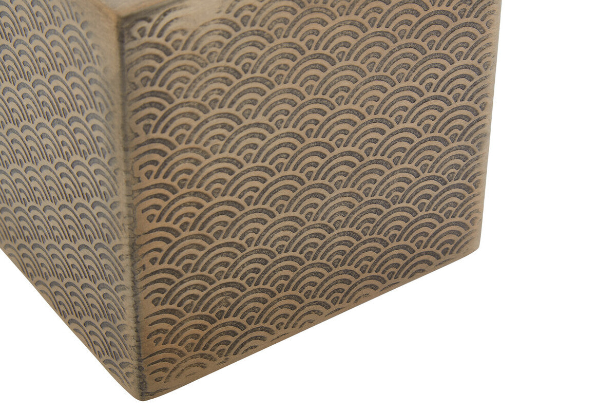 Allegra Etched Metallic Tissue Box