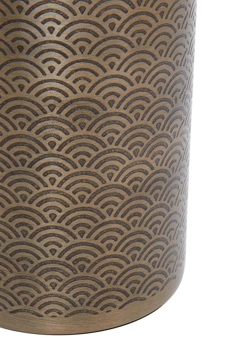Allegra Etched Metallic Toilet Brush