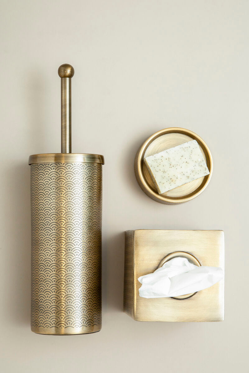 Allegra Etched Detail Aluminium Toilet Brush