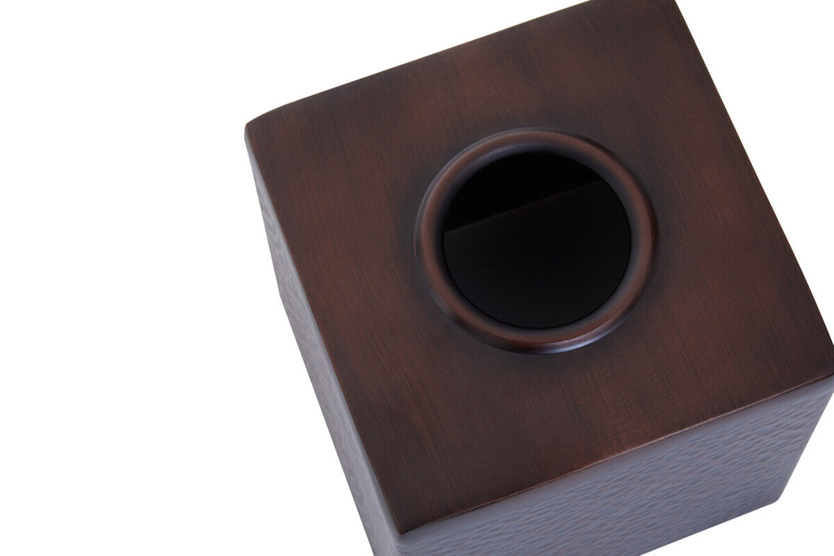 Allegra Bronze Finish Tissue Box