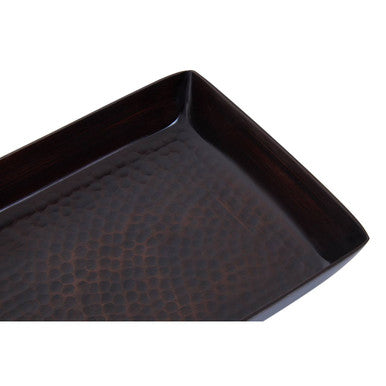 Allegra Aluminium Dark Bronze Finish Tray