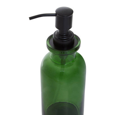 Allegra Kiara Green Glasss Soap Dispenser