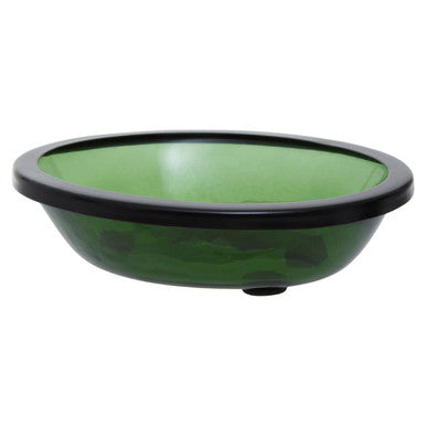 Allegra Kiara Green Glass Soap Dish