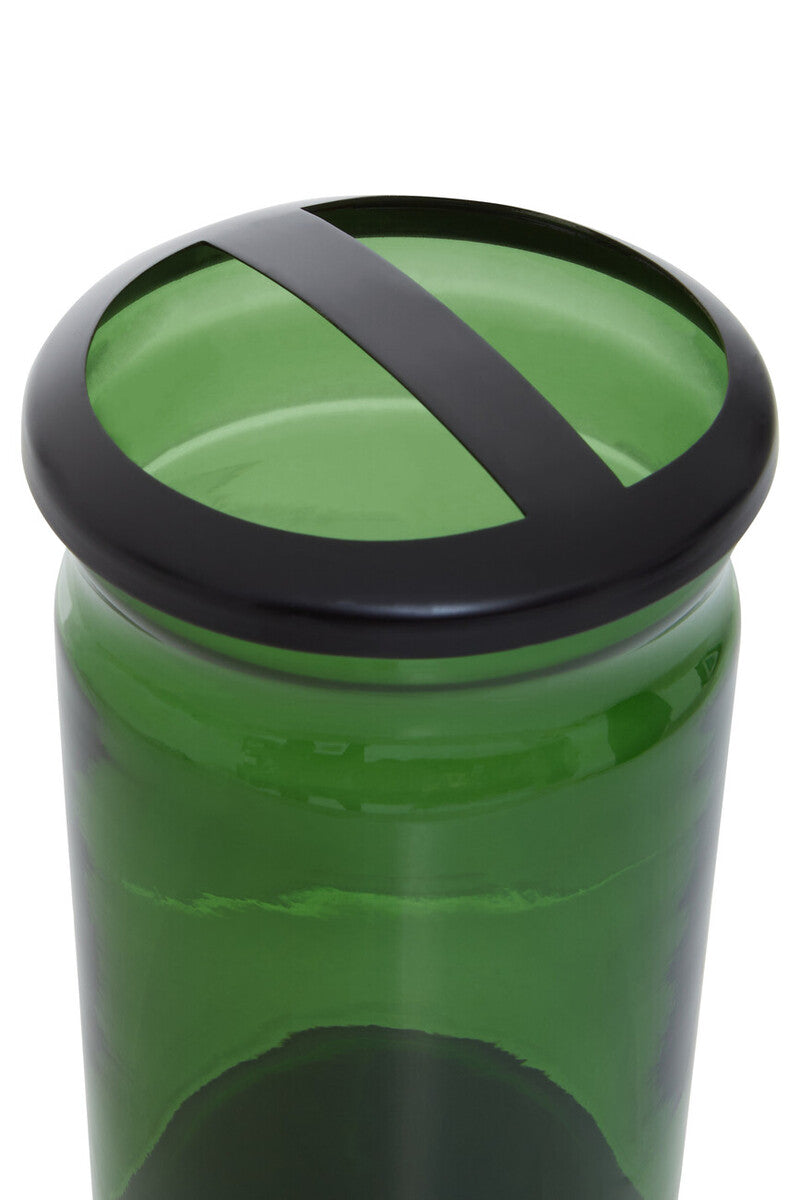Allegra Kiara Green Glass Toothbrush Holder