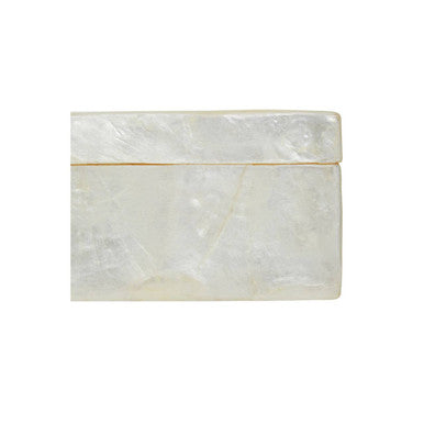 Palu White Sea Shell Tissue Box
