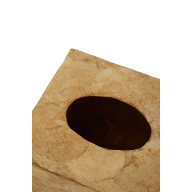 Palu Beige Seashell Square Tissue Box
