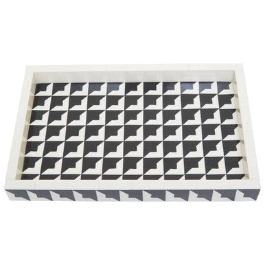 Davino Black And White Tray - Image 1