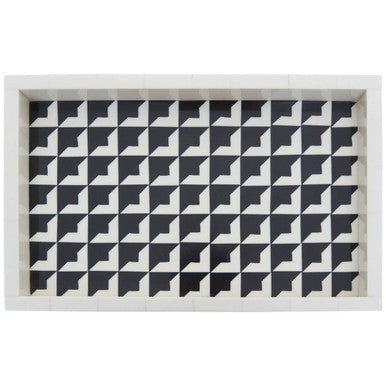 Davino Black And White Tray
