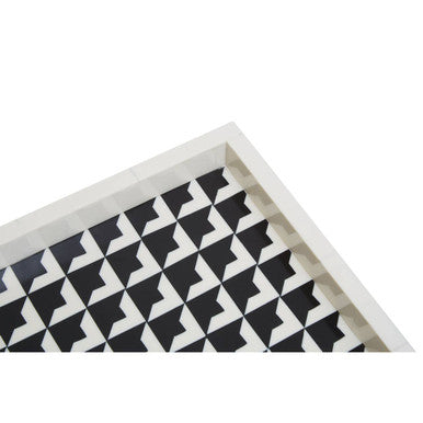 Davino Black And White Tray