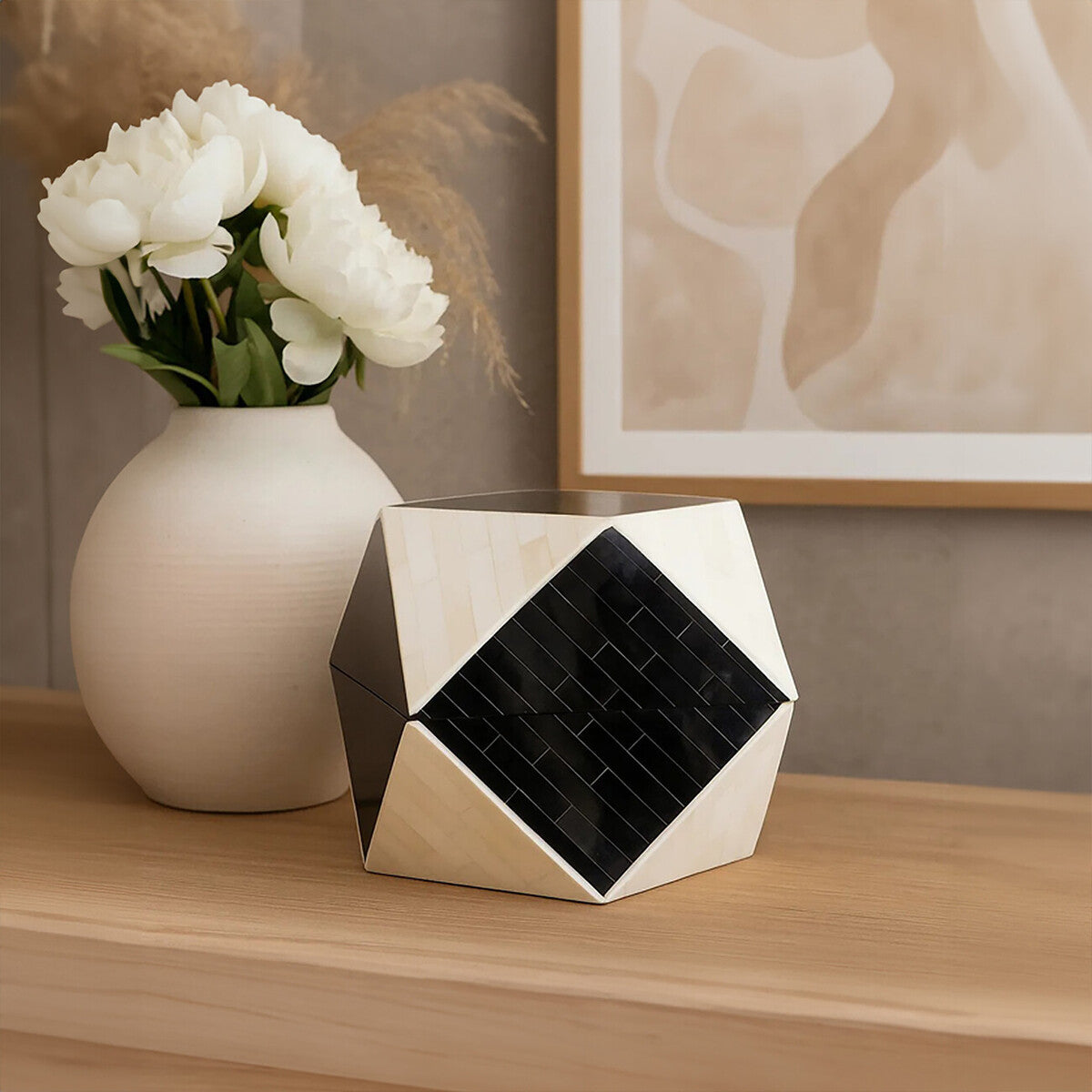 Donato Black and White Large Trinket Box - Image 2