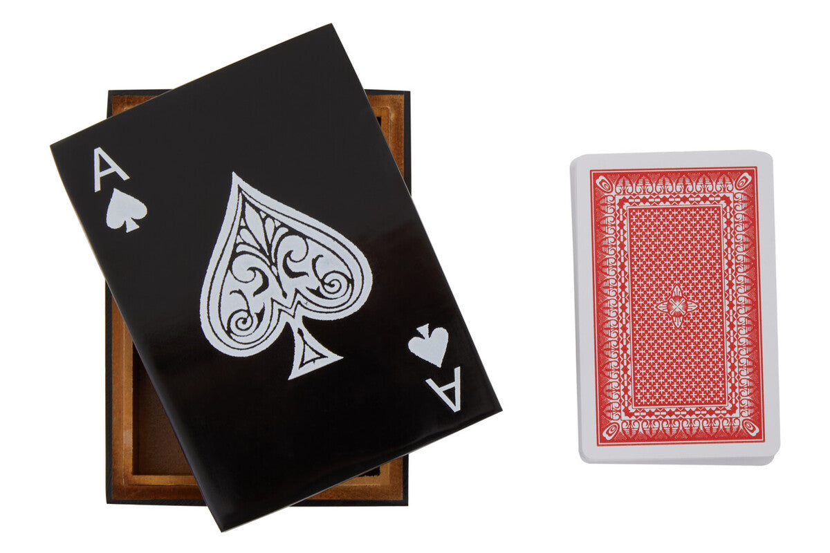 Churchill Games Black and White Single Card Box with Playing Cards