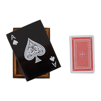 Churchill Games Black and White Card Box with Playing Cards