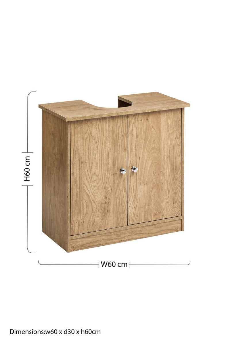 Portland Oak Veneer Under Sink Cabinet - image 4