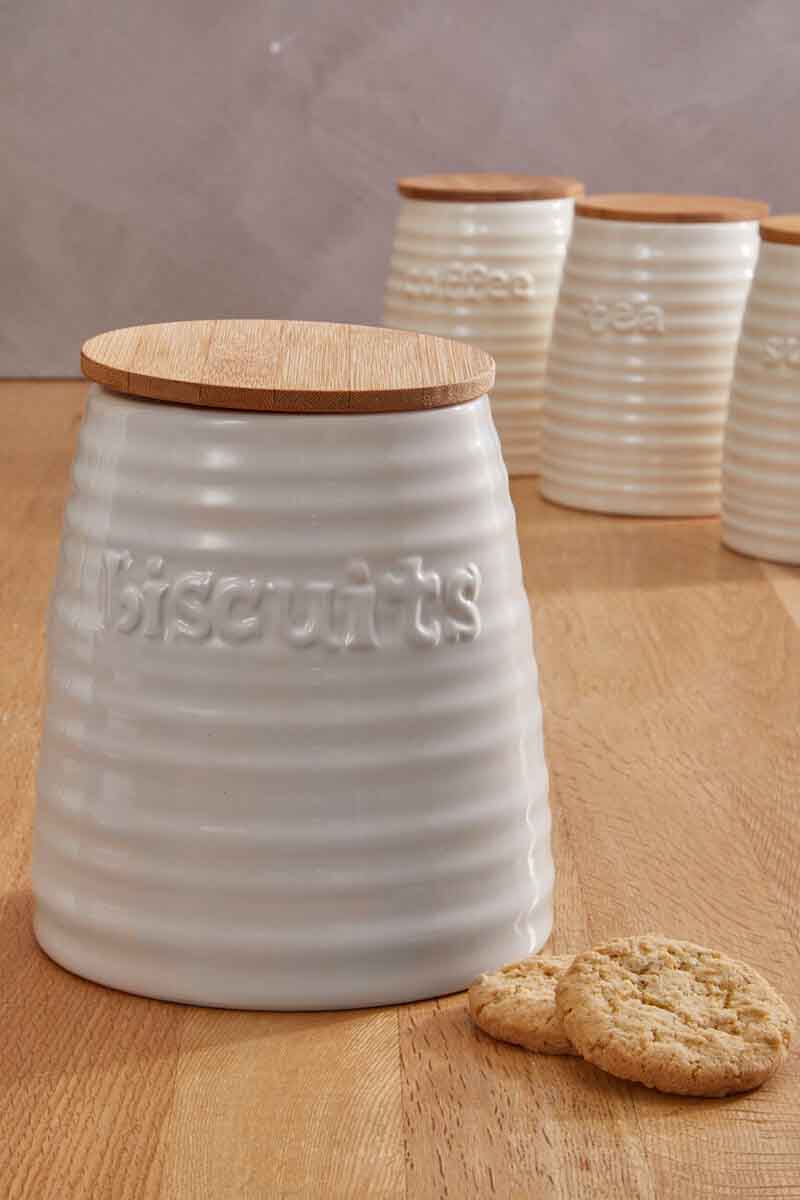 Winnie Cream Dolomite Biscuit Canister