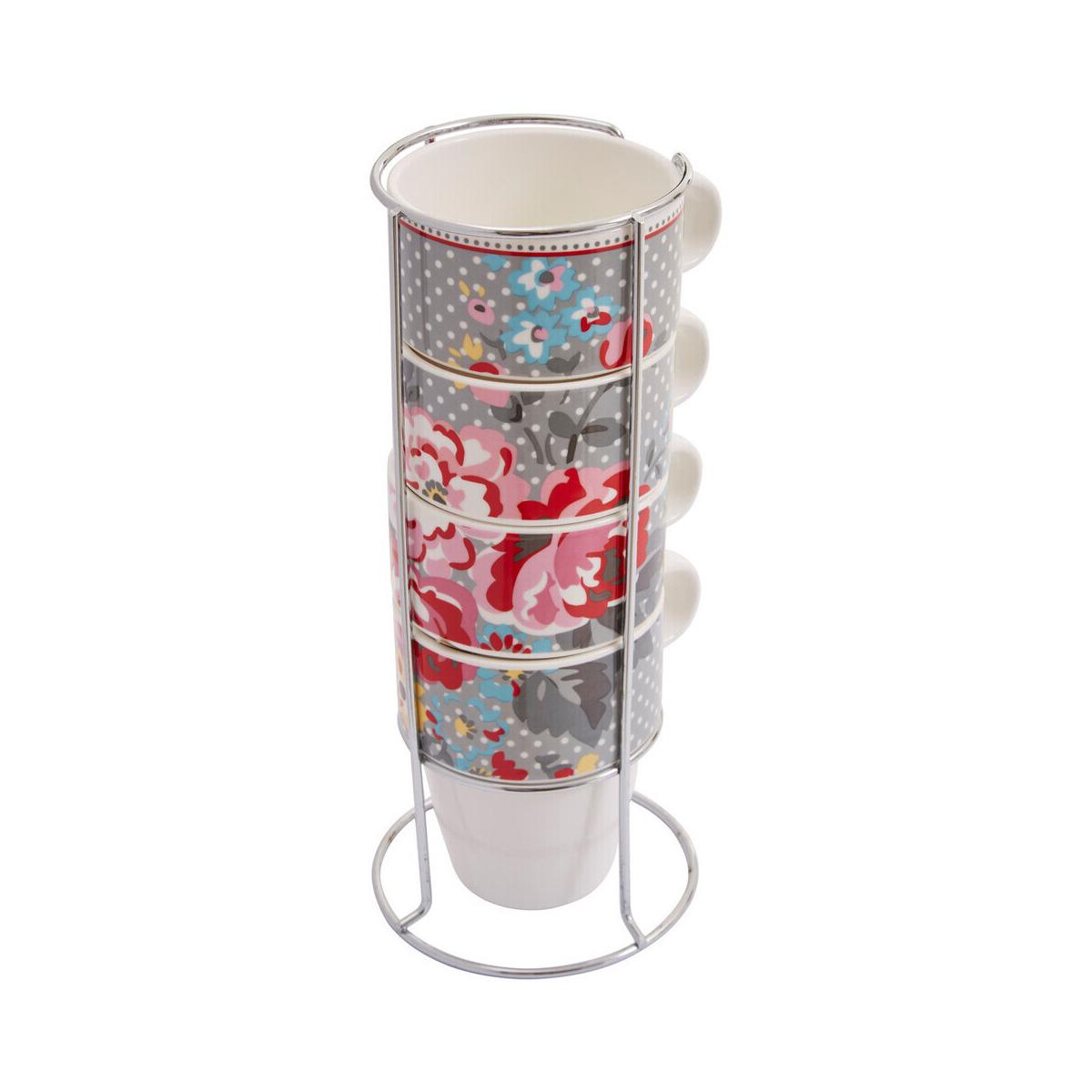 Set Of Four Stackable Pippa Mugs