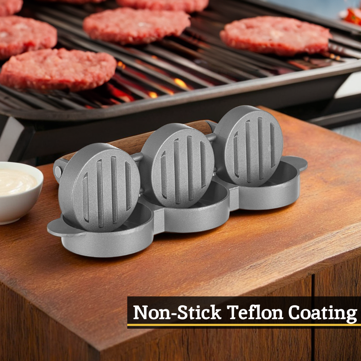 From Scratch Triple Mini Burger Press