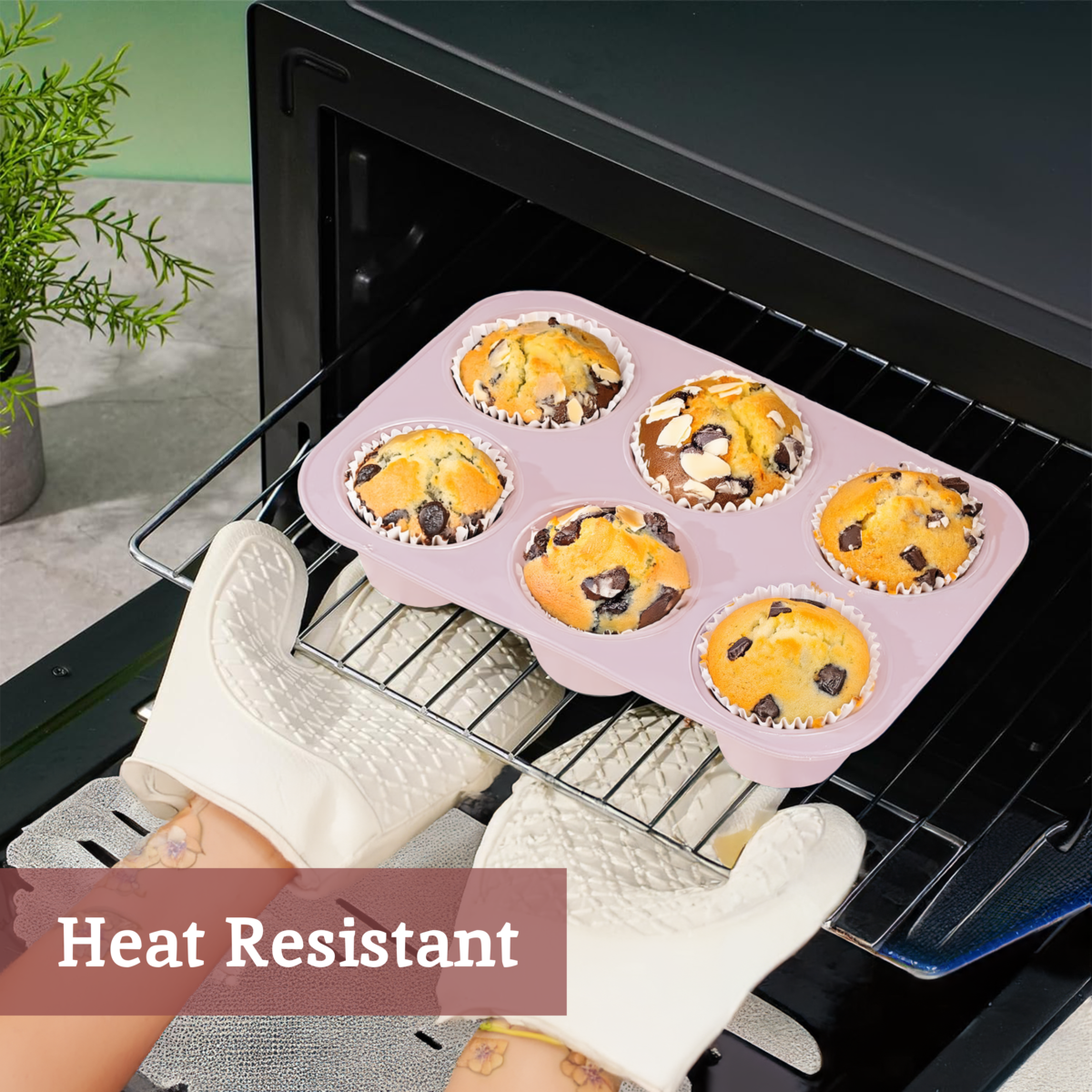Pastel Pink 6 Cup Muffin Mould | Zing