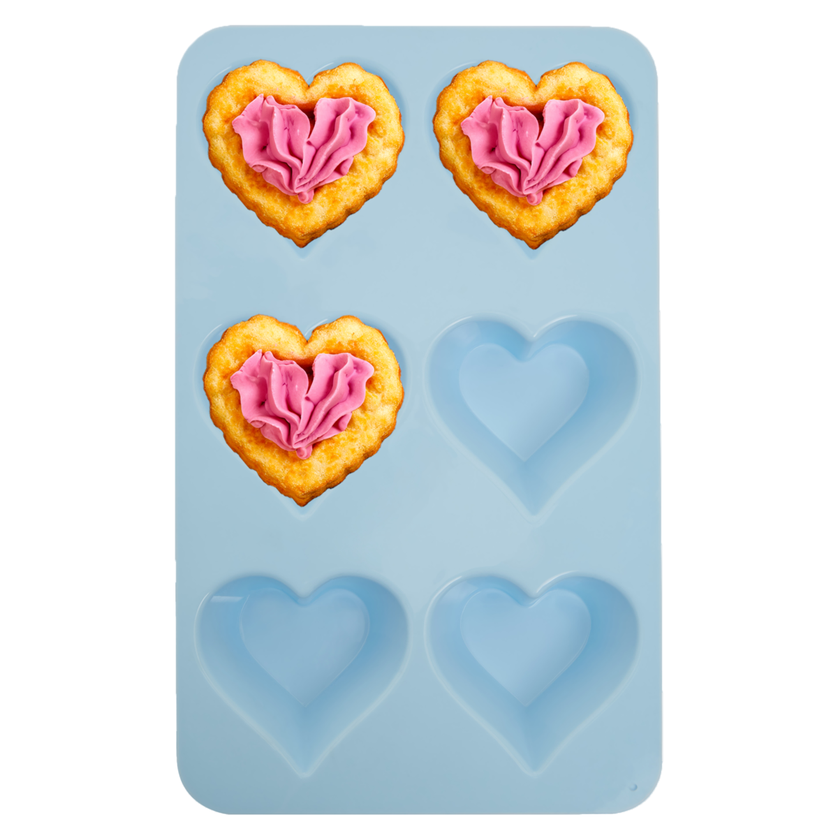 Zing Pastel Blue Heart Shape Cake Mould