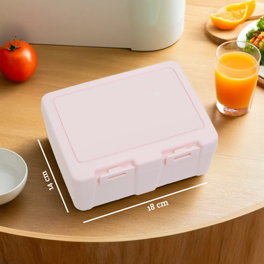 Grub Tub Pink 2 Section Lunch Box