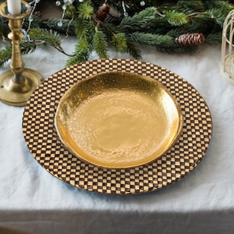 Pandanus Black And Natural Charger Plate - image 3