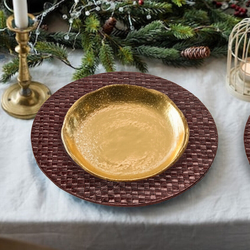 Pandanus Brown Charger Plate - image 3