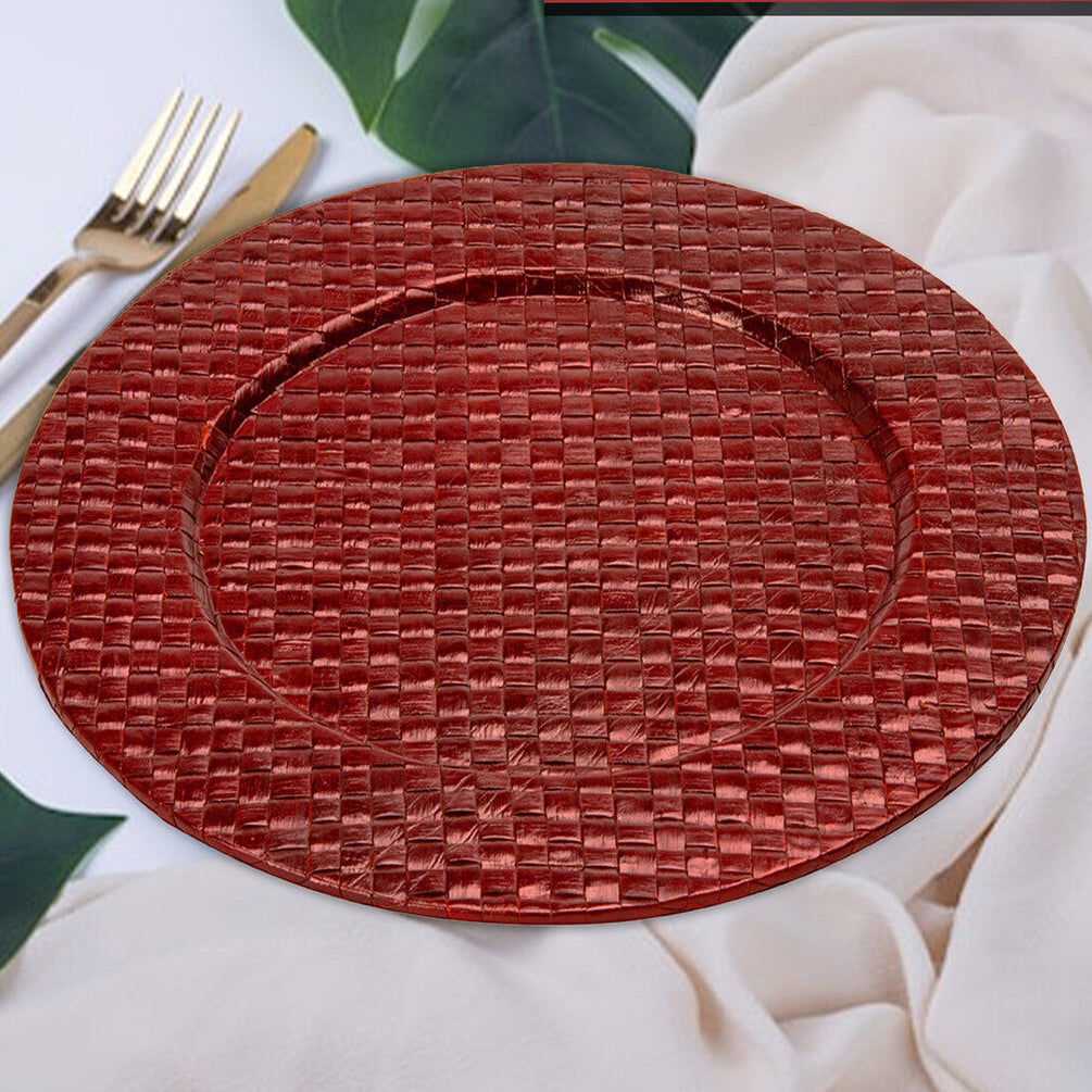 Pandanus Red Charger Plate - image 4