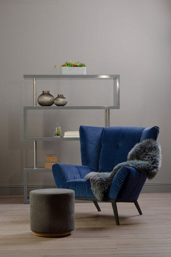 Nullah Large Smoked Grey Glass Vase